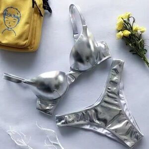 Silver Women's Bikini Set new/ no tag Festival